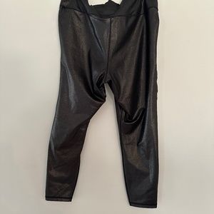GAP black metallic leggings